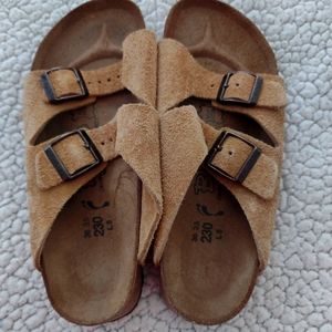 Sand Suede Birkenstock, size 36